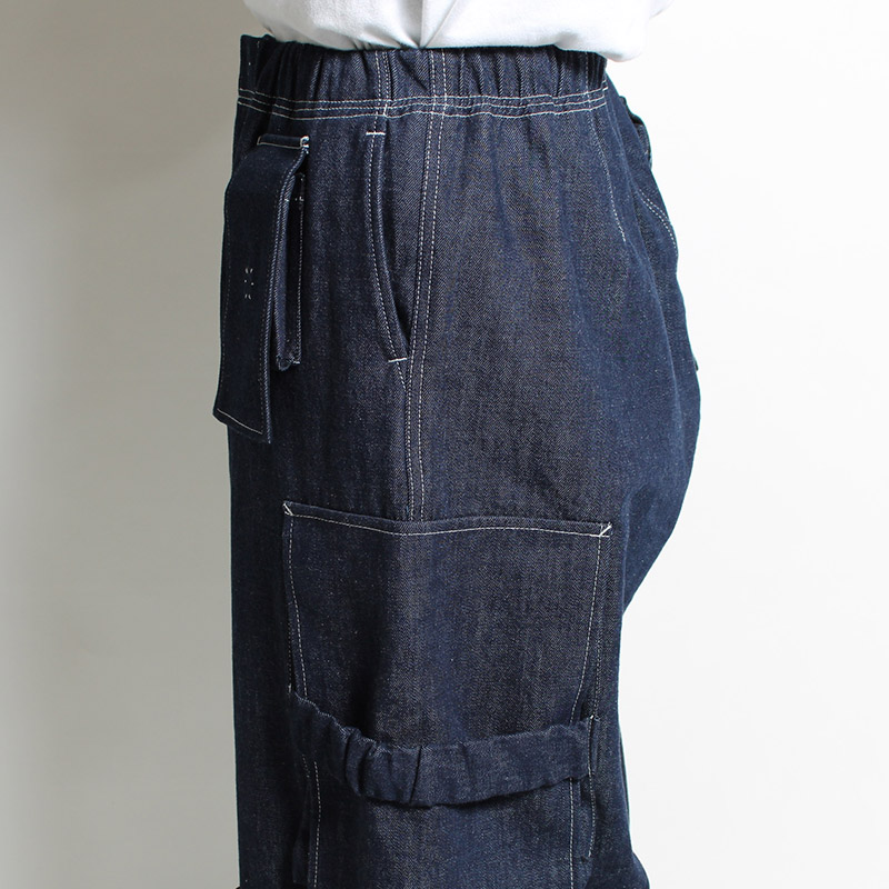 UTILITY FULL FLAP DENIM PANTS -INDIGO NAVY-