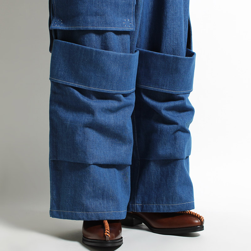 UTILITY FULL FLAP DENIM PANTS -INDIGO BLUE- | IN ONLINE STORE