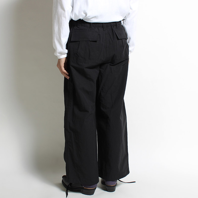 UTILITY KNEES CARGO PANTS -BLACK-