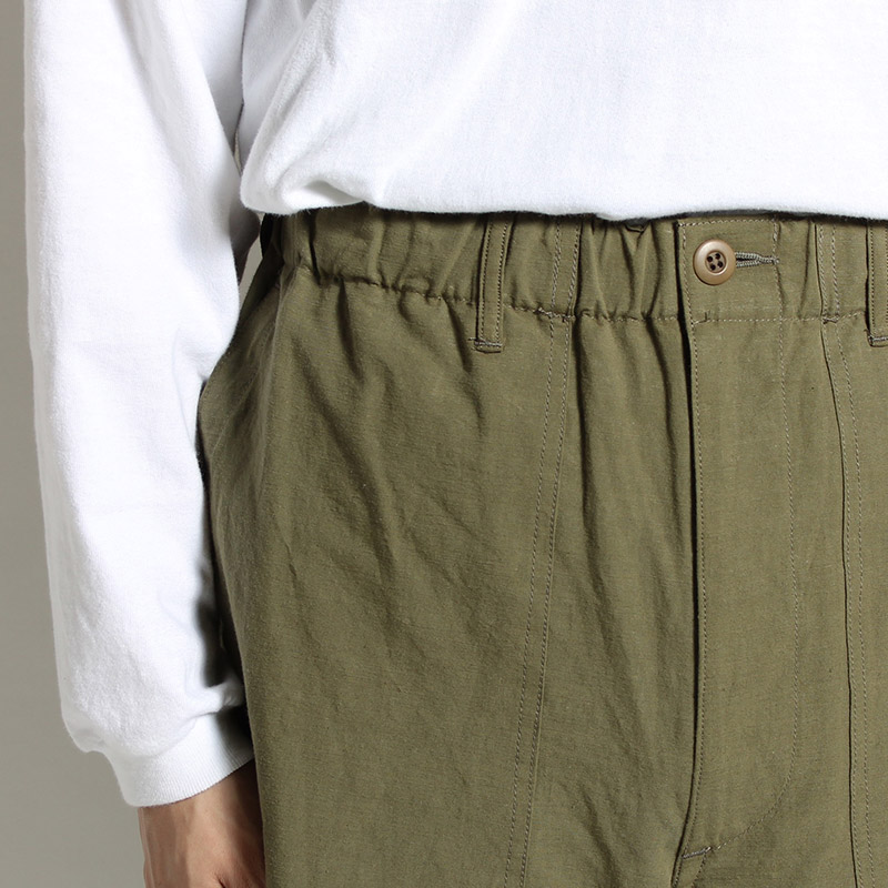 UTILITY KNEES CARGO PANTS -OLIVE-