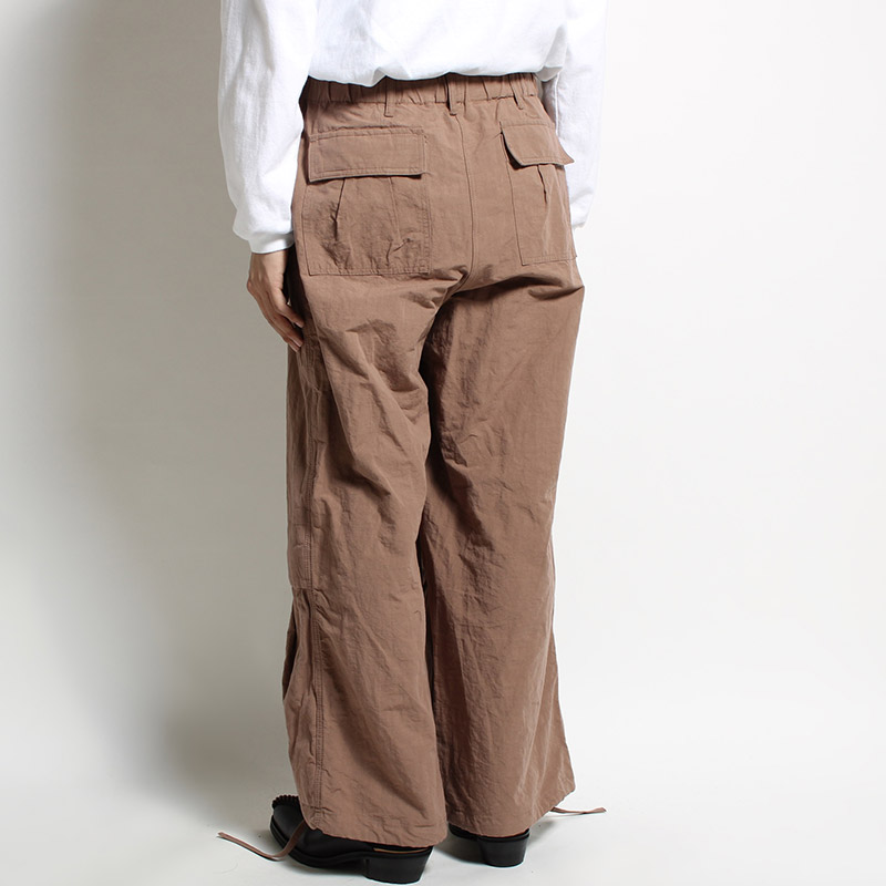 UTILITY KNEES CARGO PANTS -LIGHT BROWN-