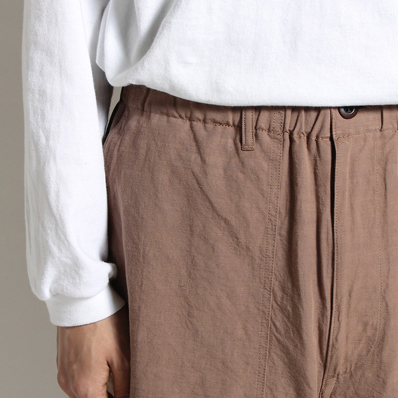 UTILITY KNEES CARGO PANTS -LIGHT BROWN-