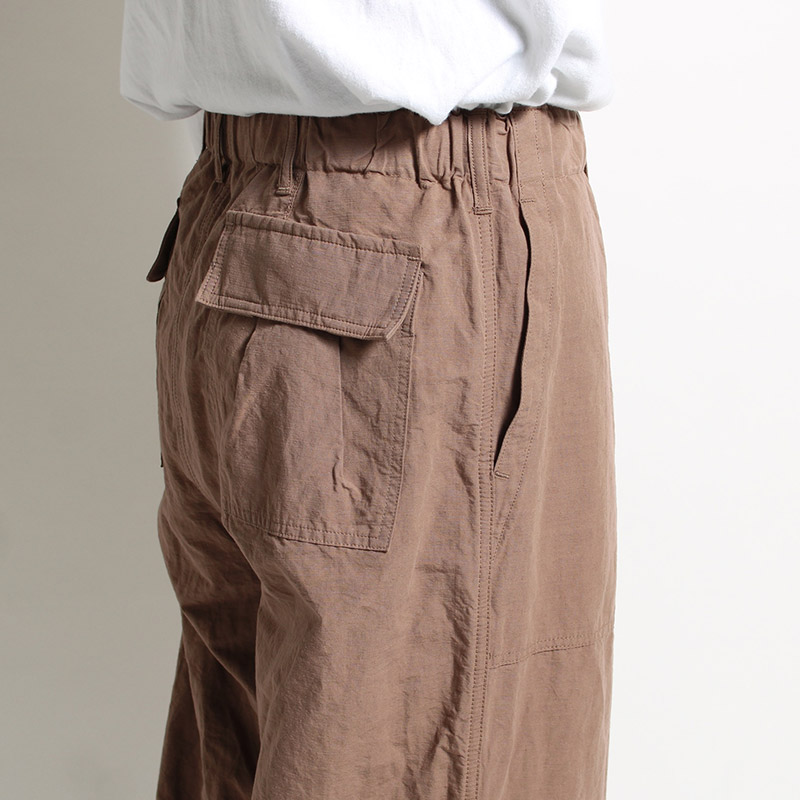 UTILITY KNEES CARGO PANTS -LIGHT BROWN-