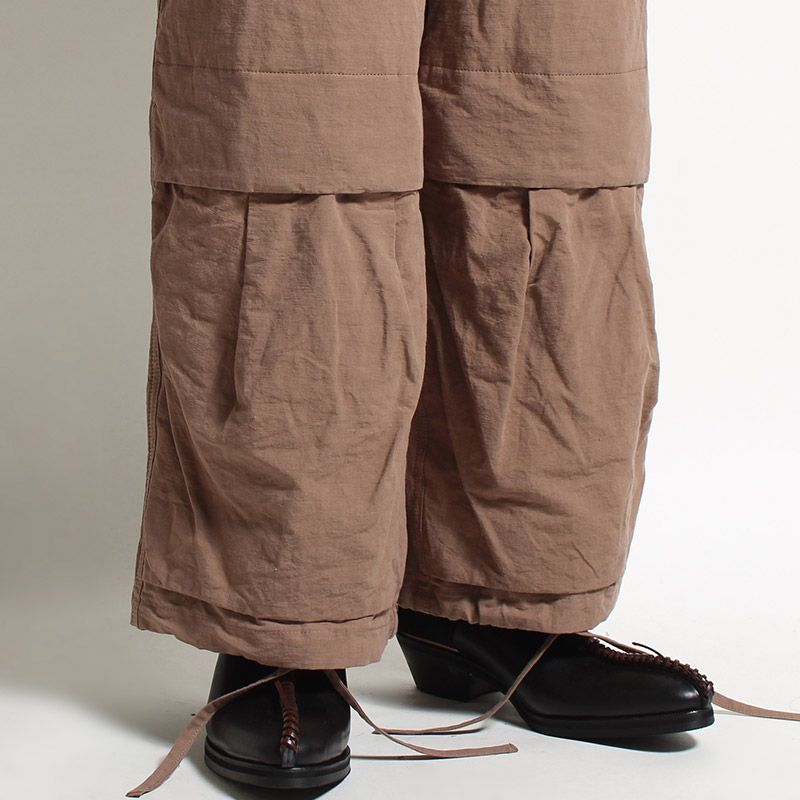 UTILITY KNEES CARGO PANTS -LIGHT BROWN-