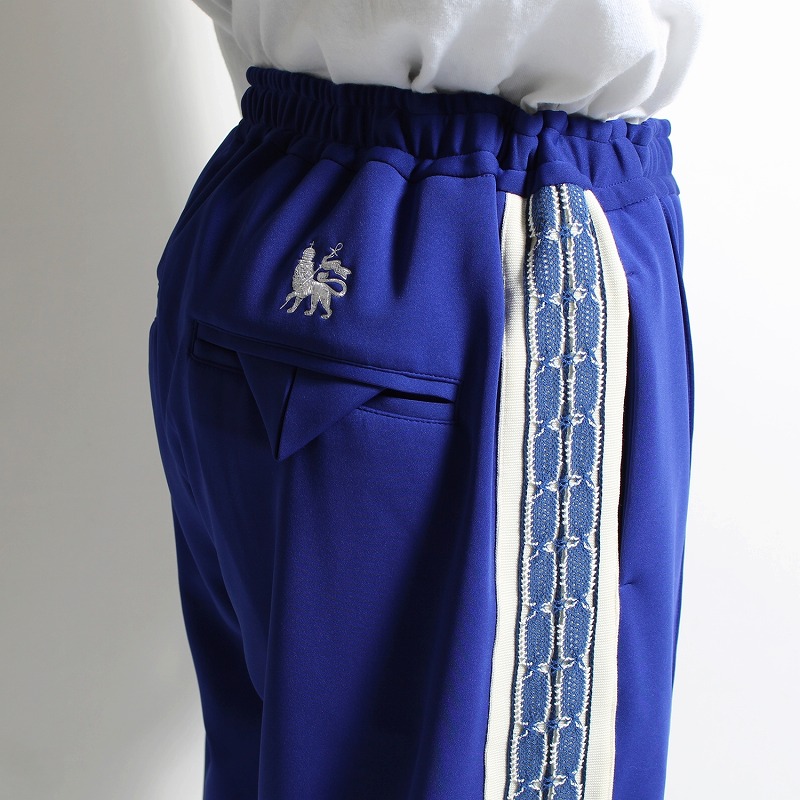 LACE TAPE TRACK PANTS -BLUE- | IN ONLINE STORE