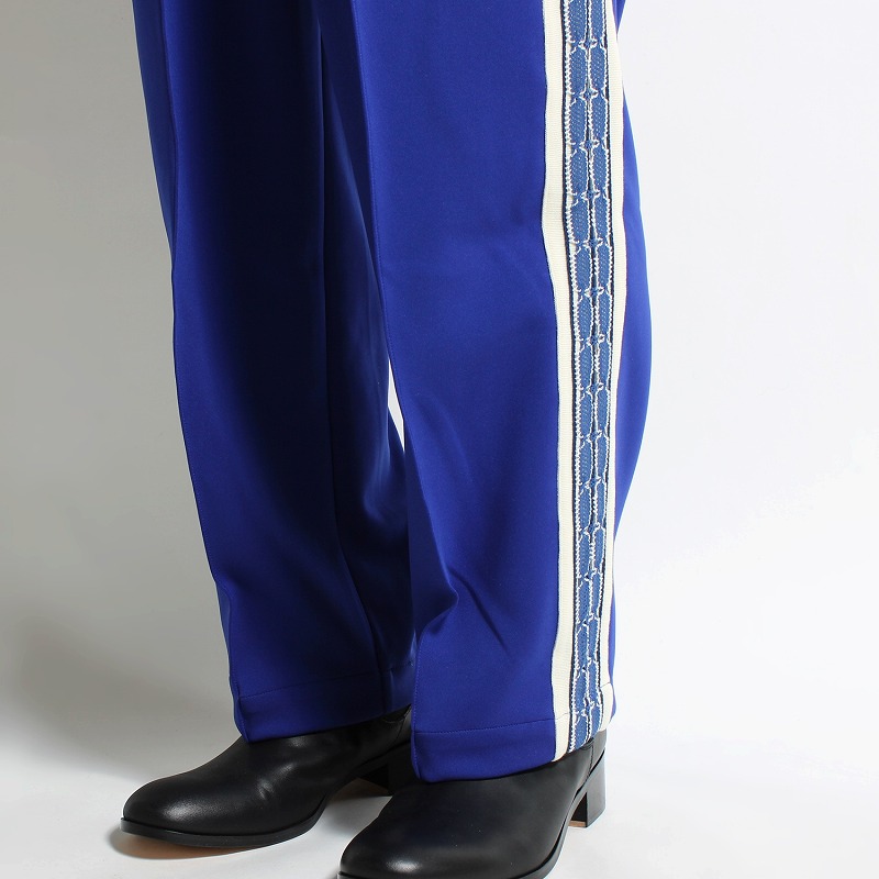 LACE TAPE TRACK PANTS -BLUE-