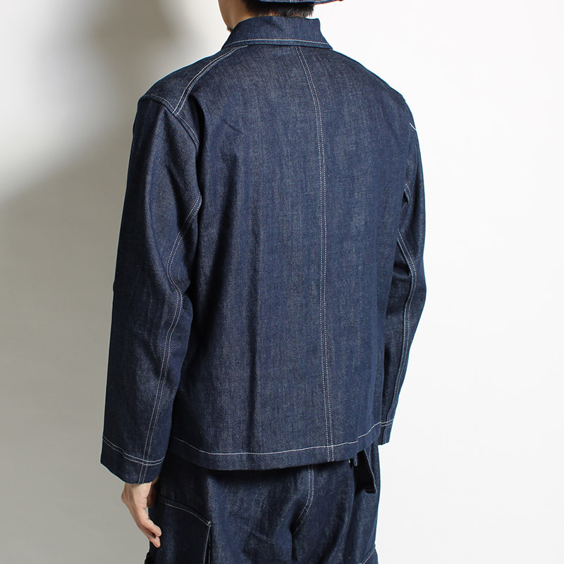 UTILITY FULL FLAP DENIM JACKET -INDIGO NAVY- | IN ONLINE STORE