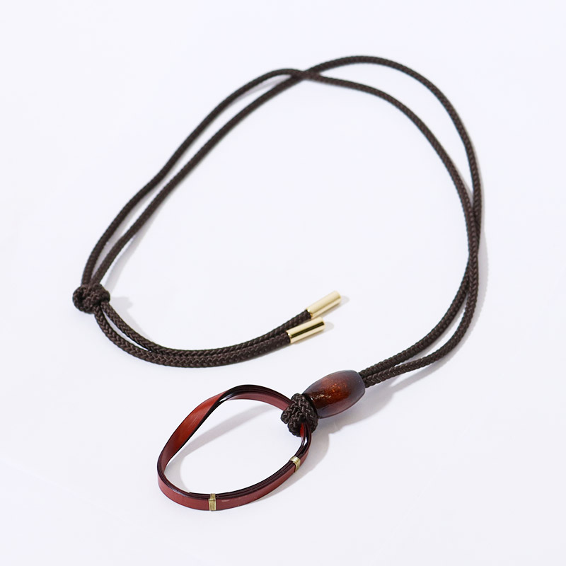 take necklace -BROWN-
