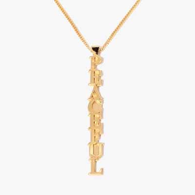 WORD NECKLACE -GOLD-