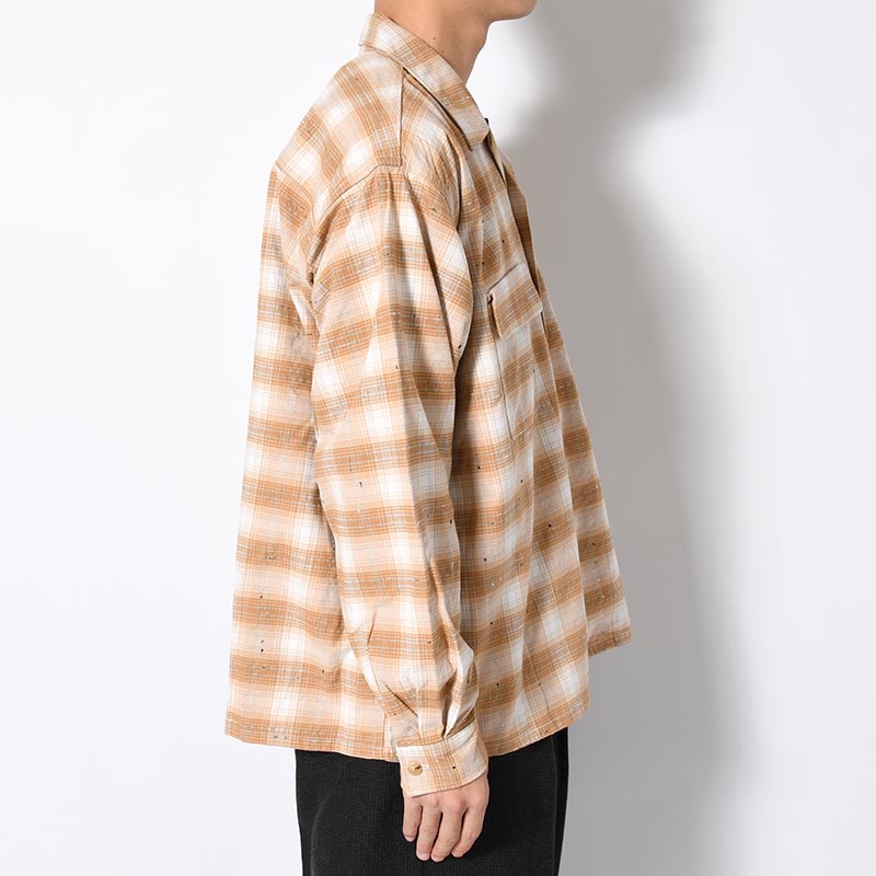 O/C LS SH PLAY / DOBBY -BEIGE-