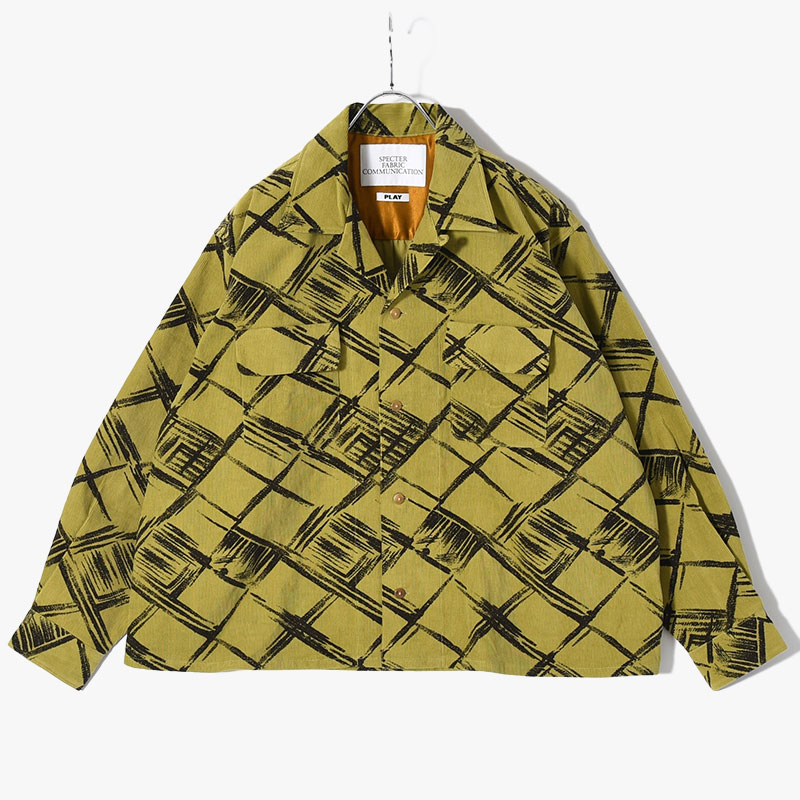 O/C LS SH PLAY/WIRE -MUSTARD-