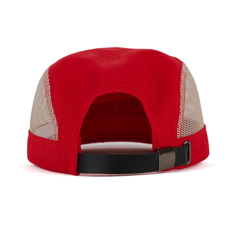 MESH PANEL CAMP HAT -RED-