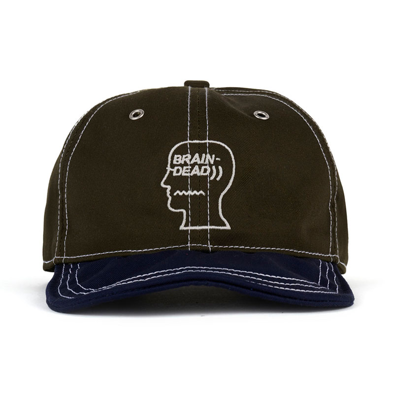 WIRE BRIM 6 PANEL HAT -2.COLOR-(FOREST GREEN)