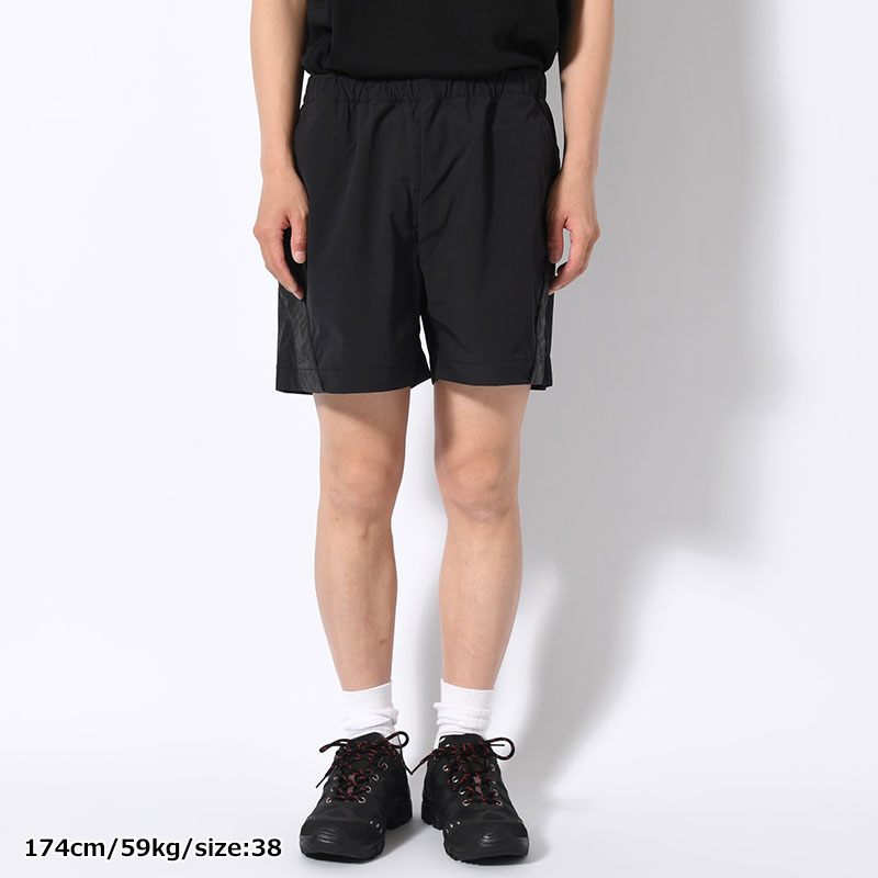 TRACK SHORT PANTS -BLACK-