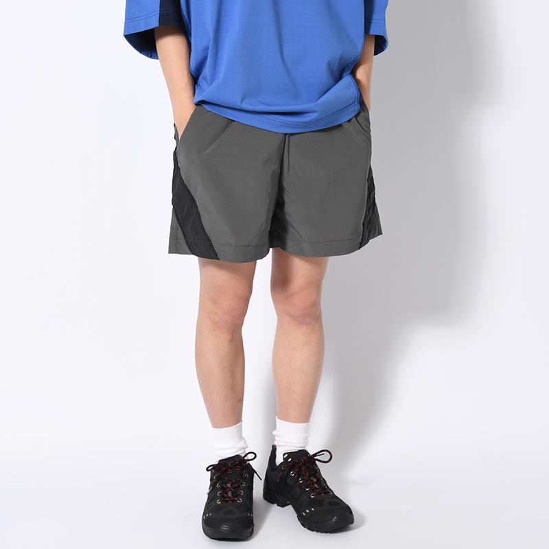 TRACK SHORT PANTS -CHARCOAL-