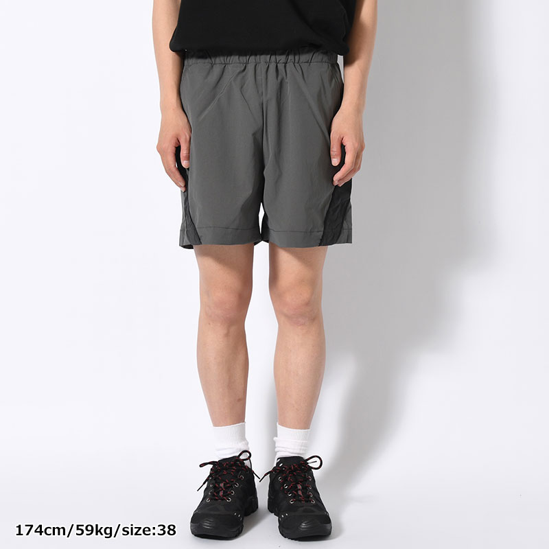 TRACK SHORT PANTS -CHARCOAL-