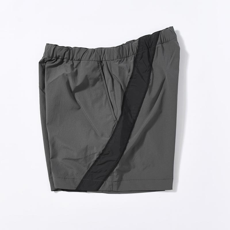 TRACK SHORT PANTS -CHARCOAL-