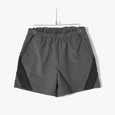 TRACK SHORT PANTS -CHARCOAL-