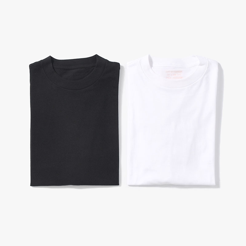 2PACK T-SHIRT -BLACK/WHITE-