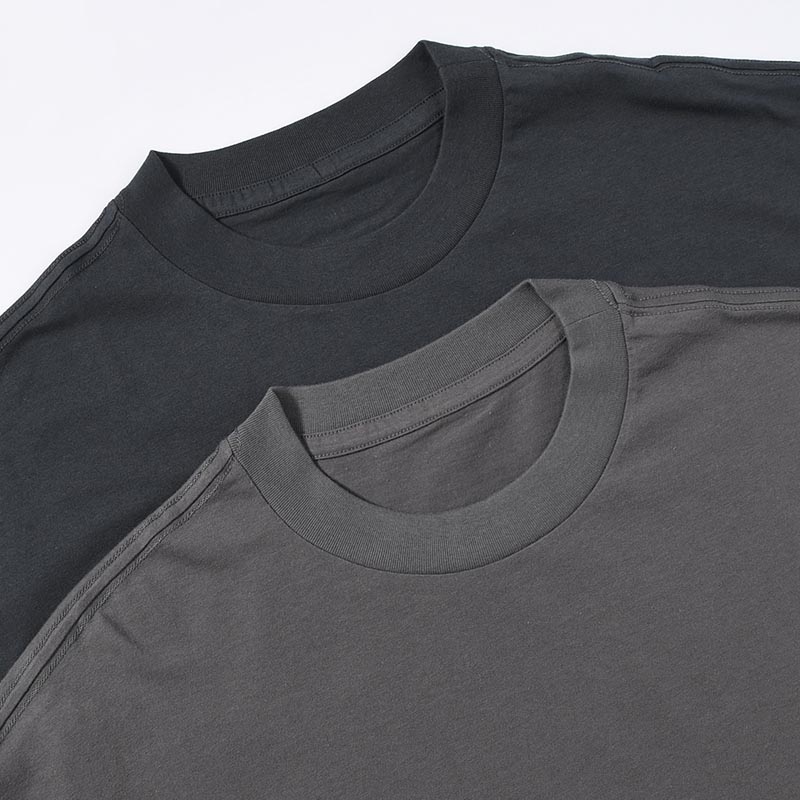 2PACK T-SHIRT -GRAY/CHARCOAL-