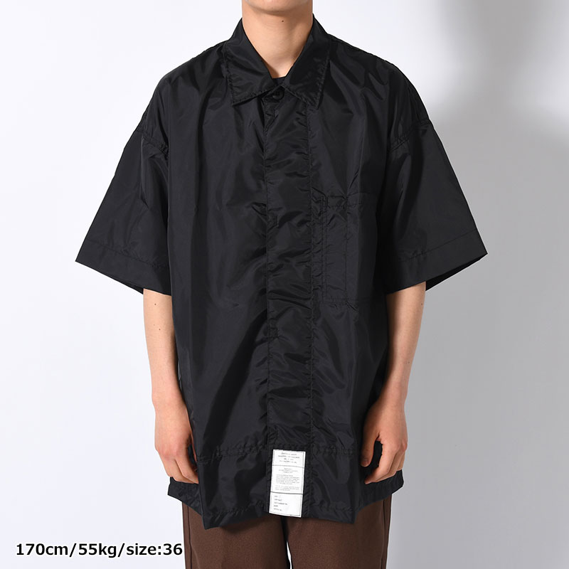 HALF SLEEVE SHIRT -BLACK-