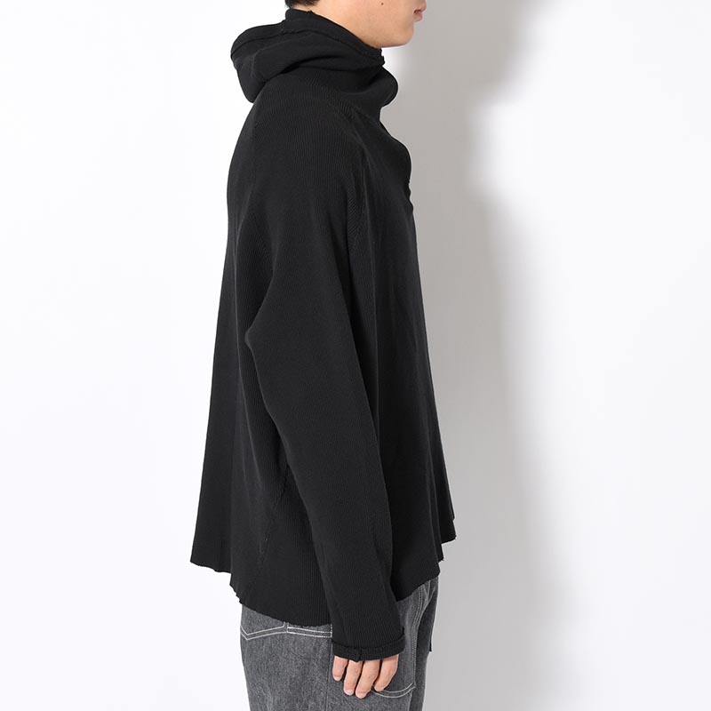 ORGANIZED H.ZIP PULLOVER C.THERMAL -BLACK-