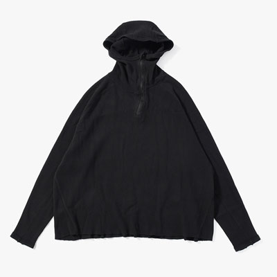 ORGANIZED H.ZIP PULLOVER C.THERMAL -BLACK-