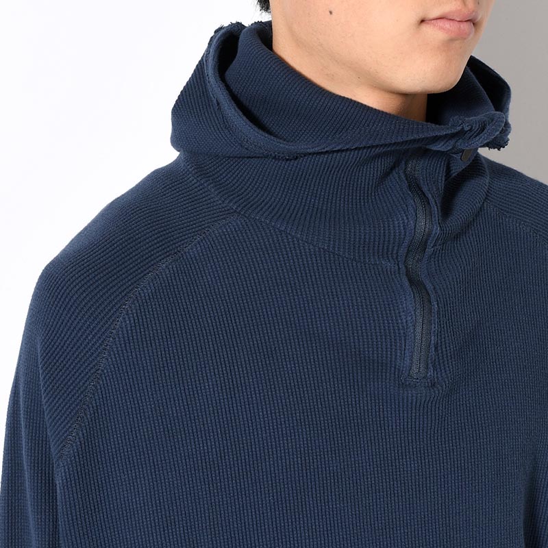 ORGANIZED H.ZIP PULLOVER C.THERMAL -BLUE-