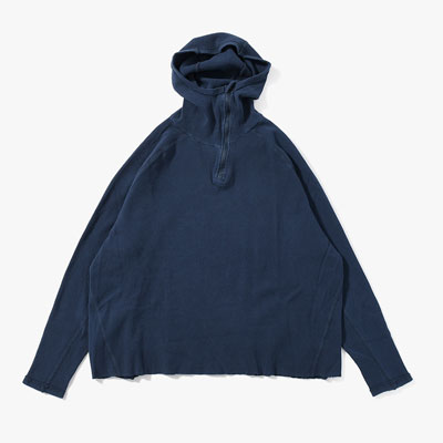 ORGANIZED H.ZIP PULLOVER C.THERMAL -BLUE-