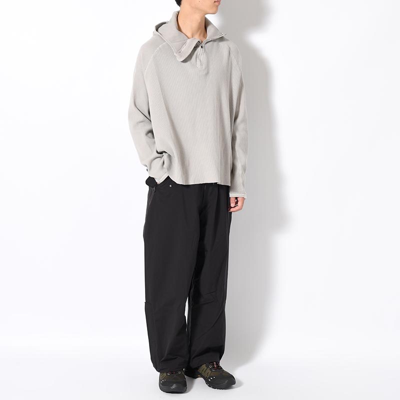 ORGANIZED H.ZIP PULLOVER C.THERMAL -GRAY-