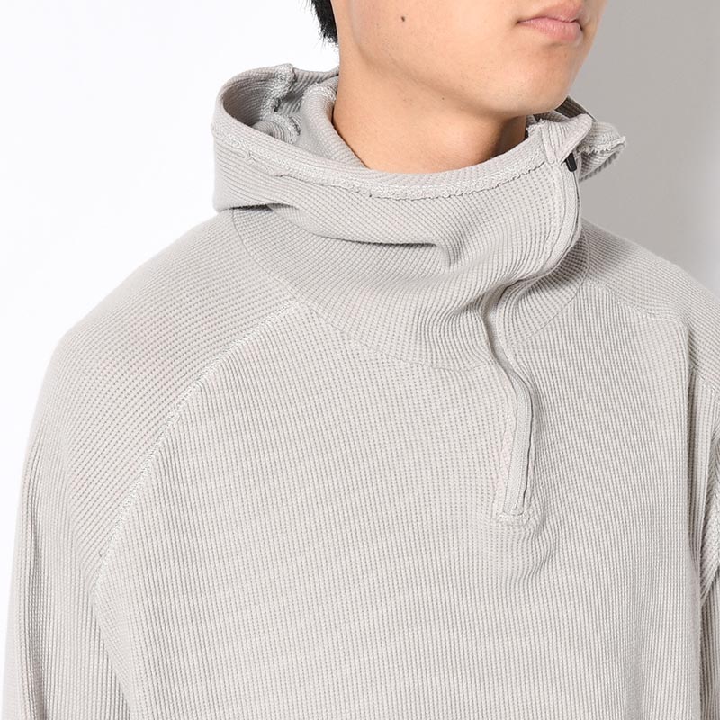 ORGANIZED H.ZIP PULLOVER C.THERMAL -GRAY-