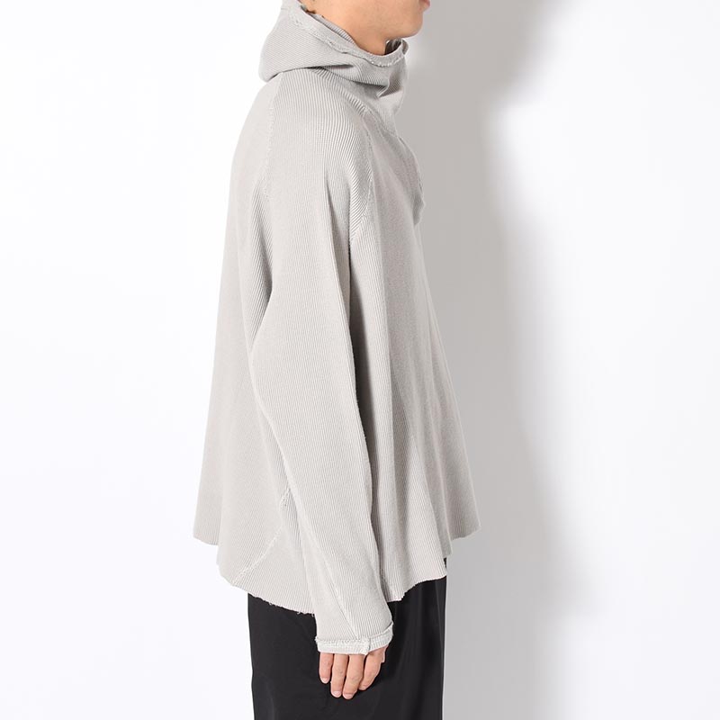 ORGANIZED H.ZIP PULLOVER C.THERMAL -GRAY-