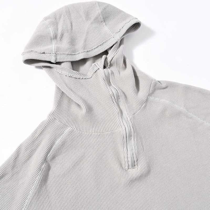 ORGANIZED H.ZIP PULLOVER C.THERMAL -GRAY-