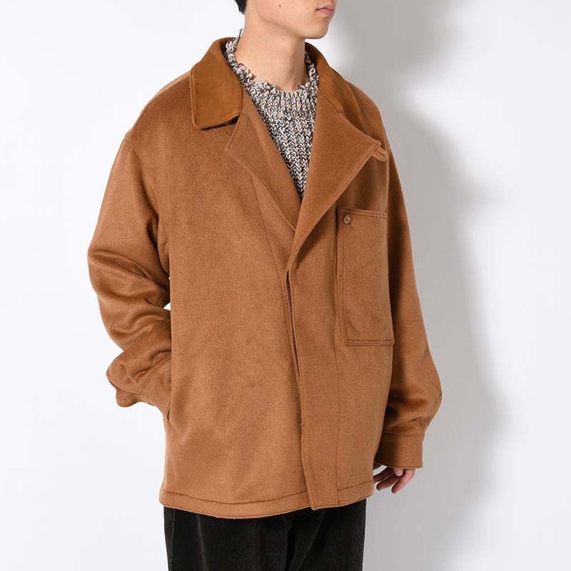 RESEARCHED JACKET / W/P LIGHT MELTON × CCU -BEIGE-