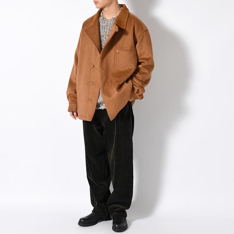 RESEARCHED JACKET / W/P LIGHT MELTON × CCU -BEIGE-