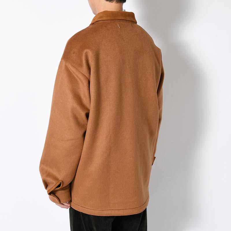 RESEARCHED JACKET / W/P LIGHT MELTON × CCU -BEIGE-