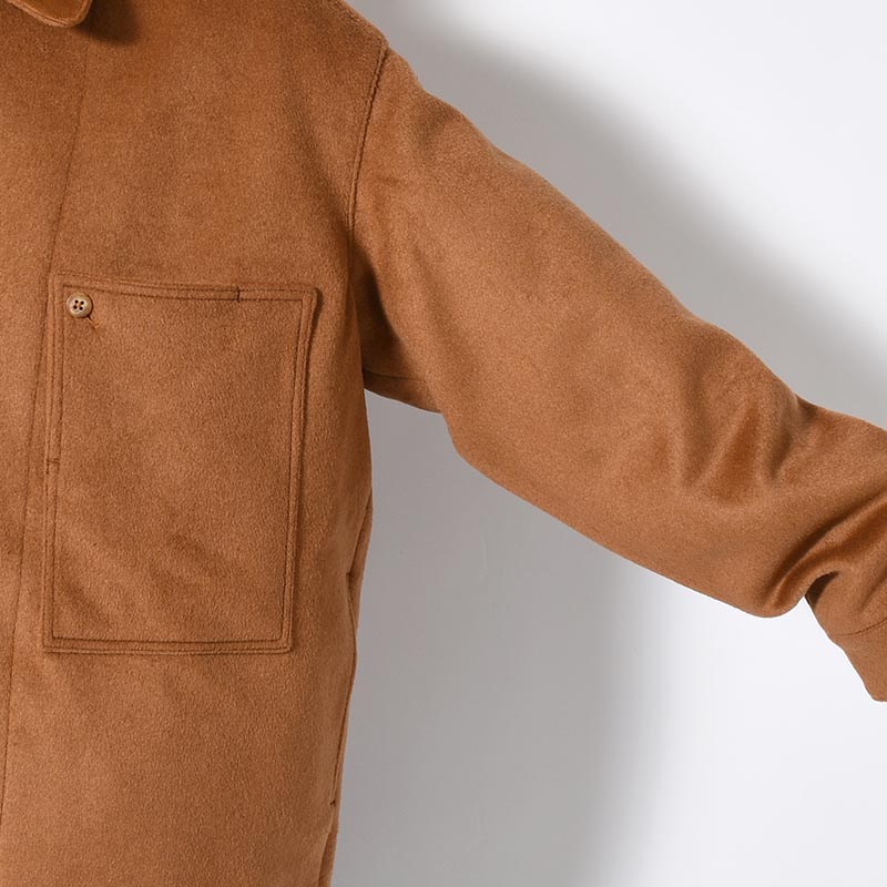 RESEARCHED JACKET / W/P LIGHT MELTON × CCU -BEIGE-