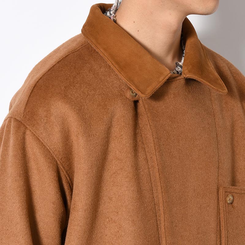 RESEARCHED JACKET / W/P LIGHT MELTON × CCU -BEIGE-