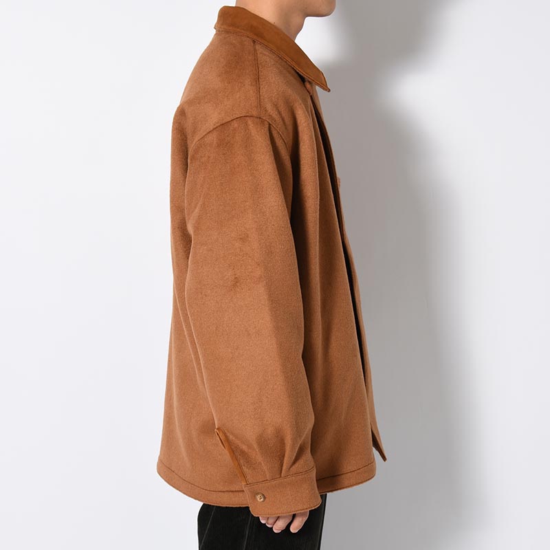 RESEARCHED JACKET / W/P LIGHT MELTON × CCU -BEIGE-