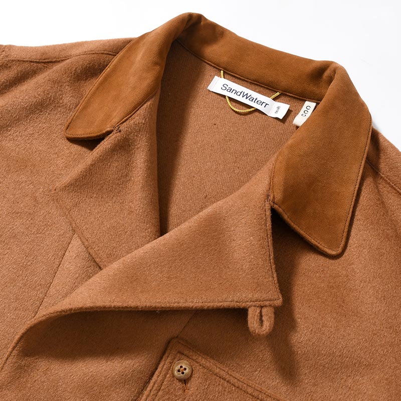 RESEARCHED JACKET / W/P LIGHT MELTON × CCU -BEIGE-