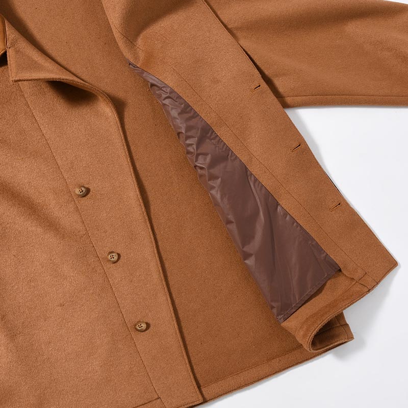 RESEARCHED JACKET / W/P LIGHT MELTON × CCU -BEIGE-