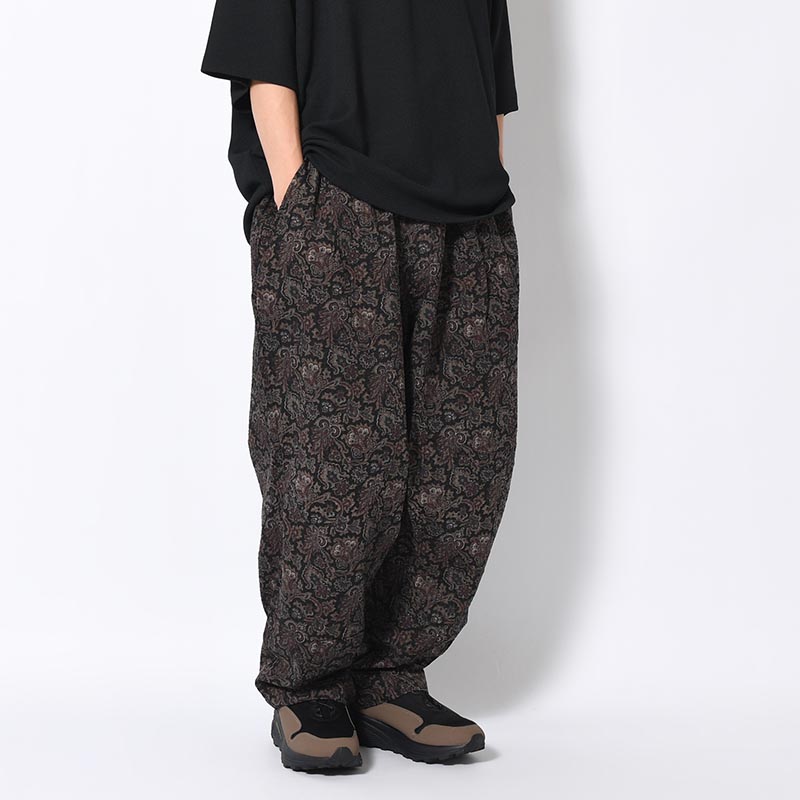 RIPPLE PAISLEY BALLOON PANTS -BLACK- | IN ONLINE STORE