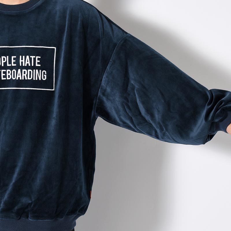 PEOPLE HATE SKATE VELOUR L/S -3.COLOR-