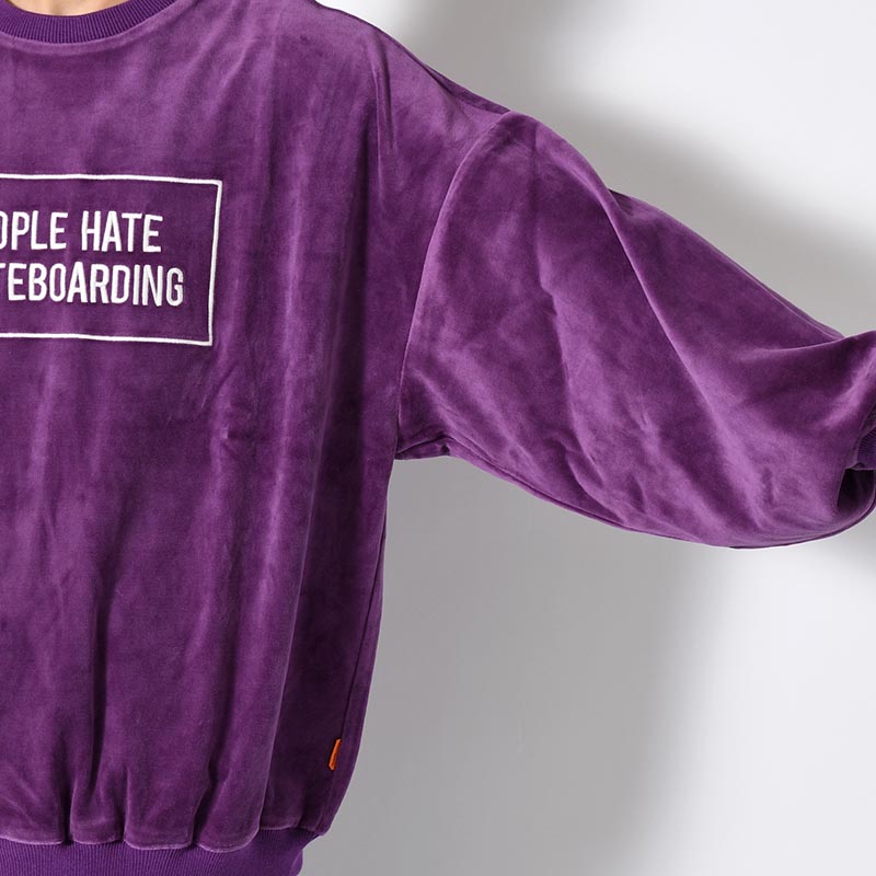 PEOPLE HATE SKATE VELOUR L/S -3.COLOR-