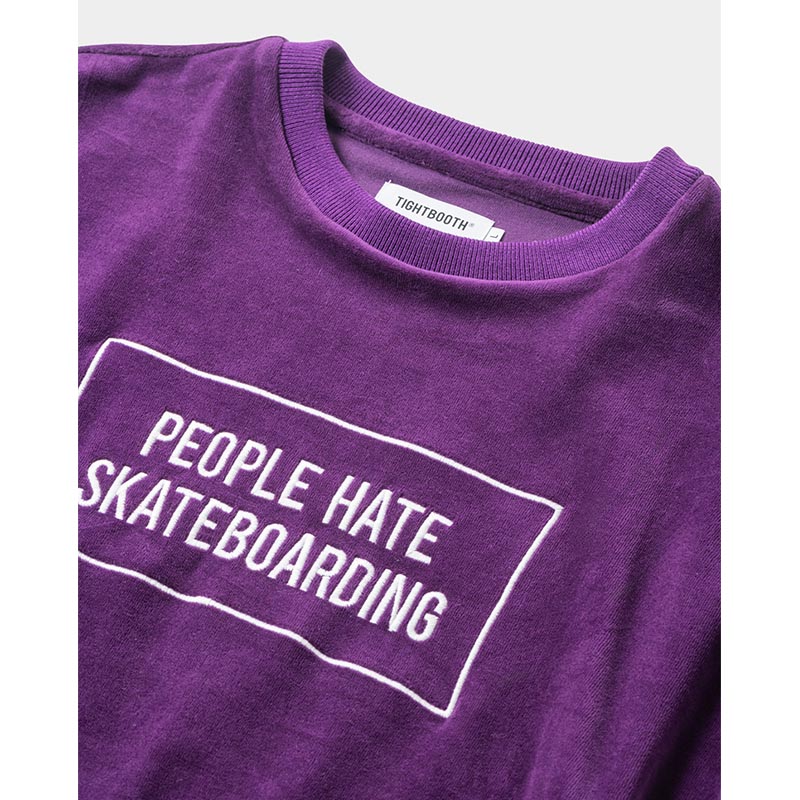 PEOPLE HATE SKATE VELOUR L/S -3.COLOR-