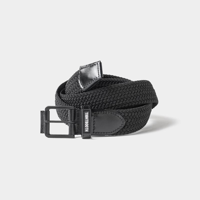 STRETCH MESH BELT -BLACK-