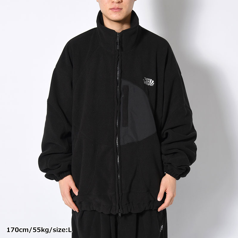 FLEECE JKT -BLACK-