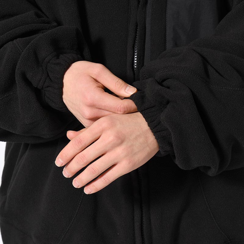 FLEECE JKT -BLACK-