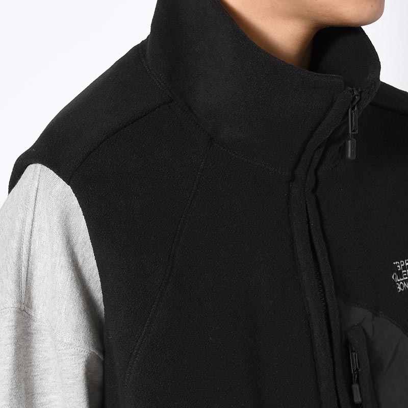 FLEECE VEST -BLACK-