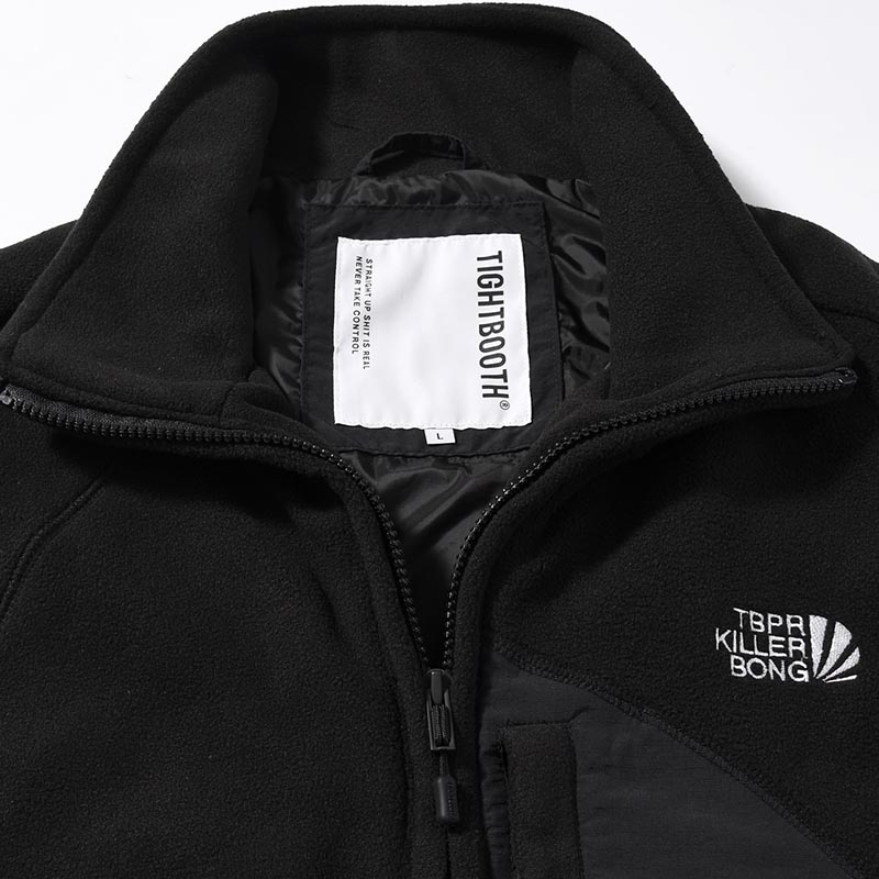 FLEECE VEST -BLACK-